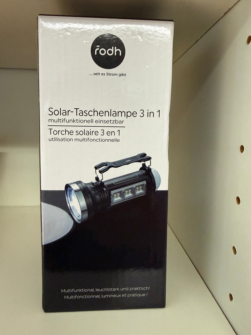 Solar Taschenlampe 3 in 1