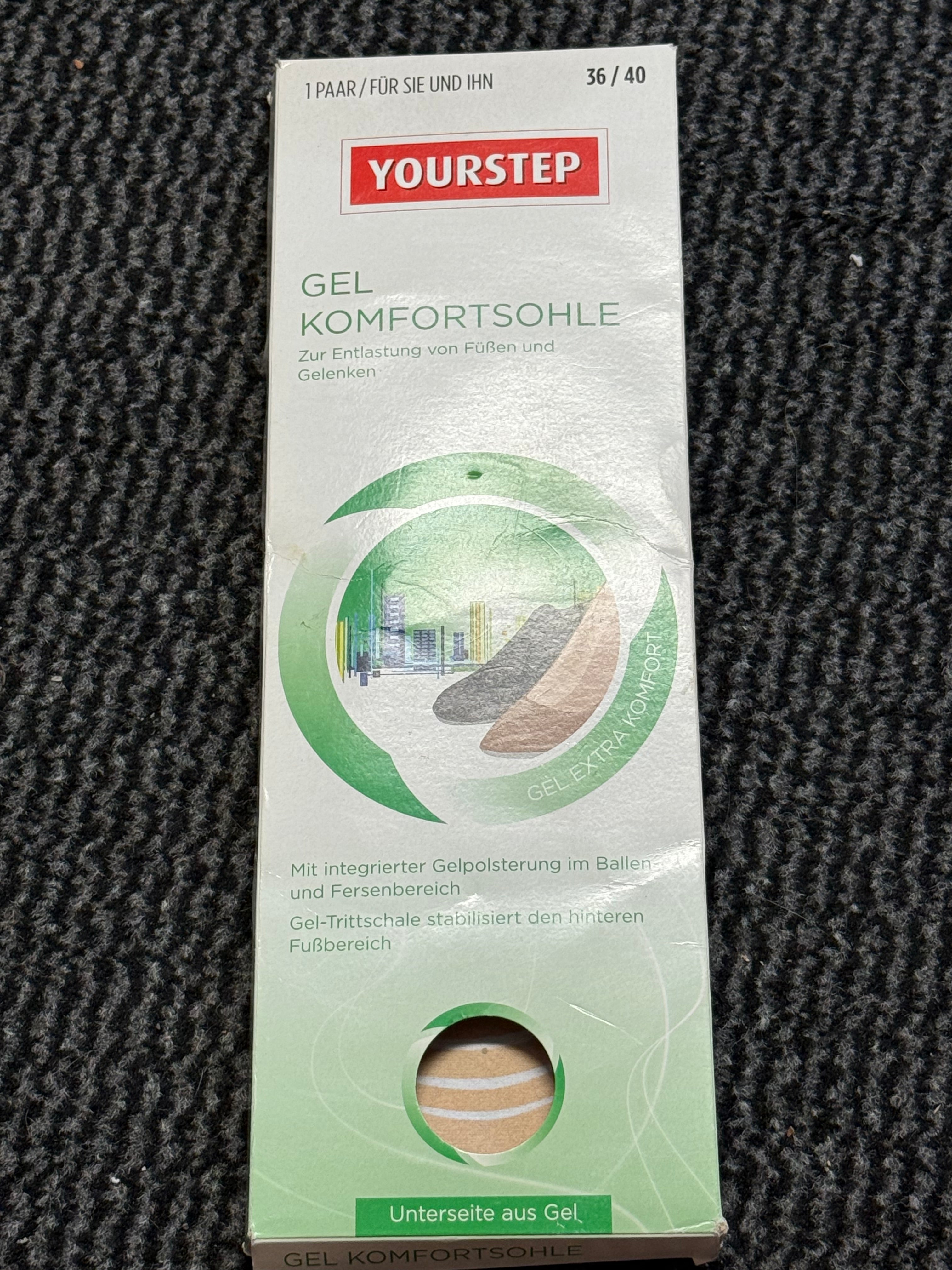 Gel Komfortsohle