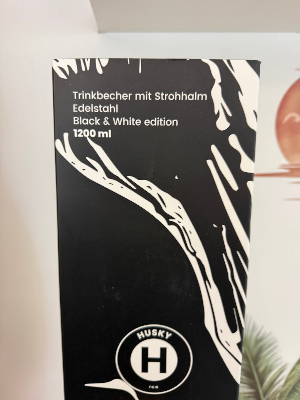 Husky Trinkbecher mit Strohhalm