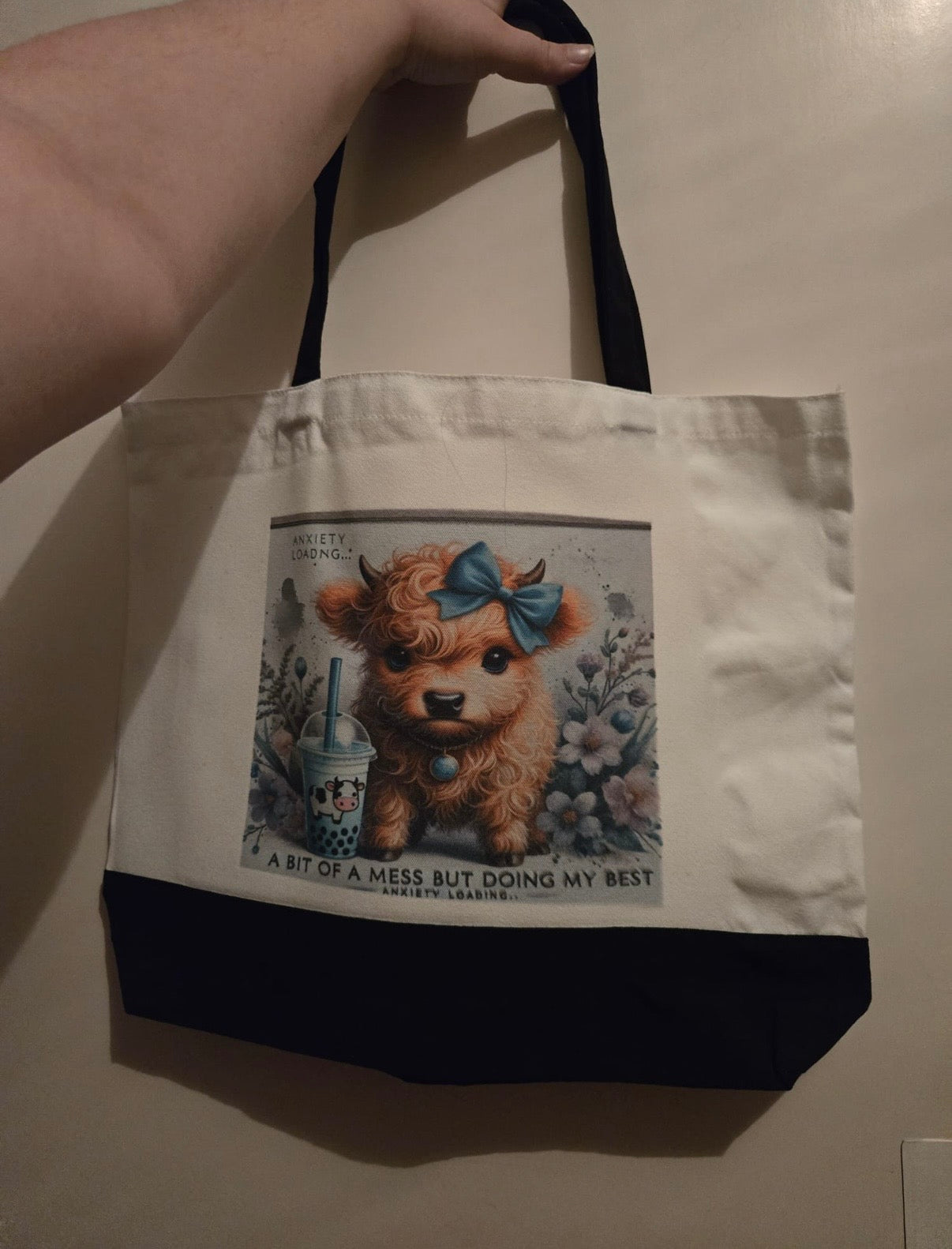 Tasche mit Hochlandrind