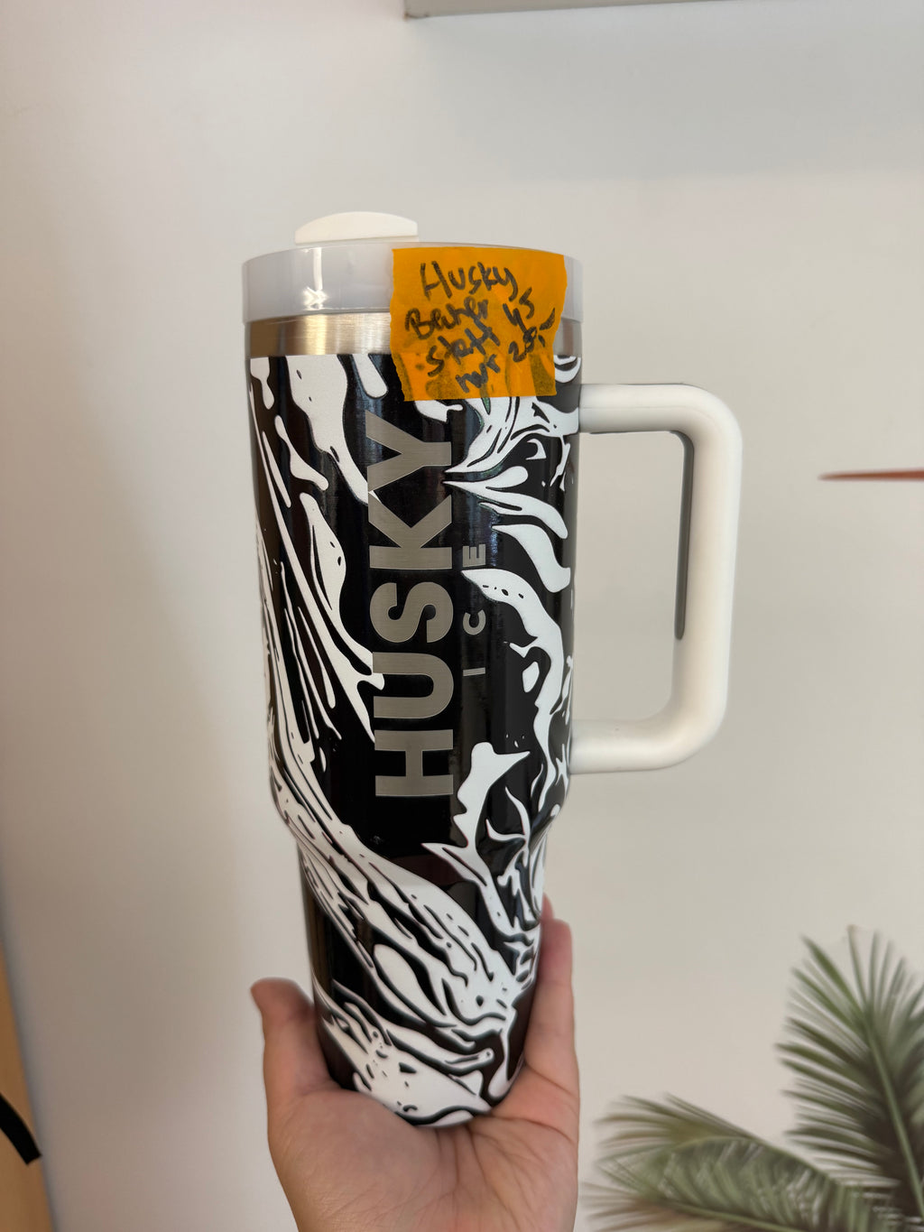 Husky Trinkbecher mit Strohhalm