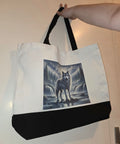 Tasche mit Wolfmotiv