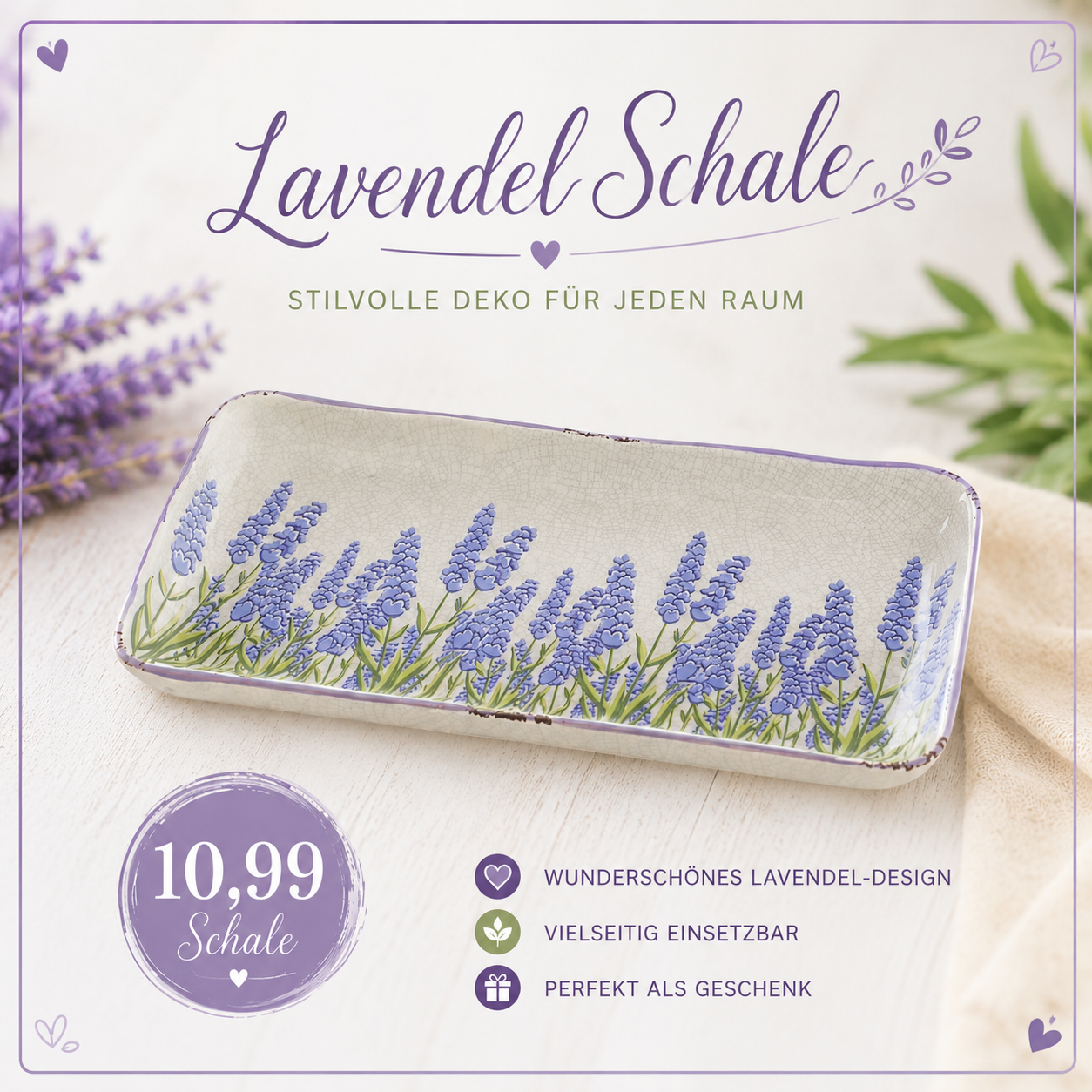 Lavendel Schale
