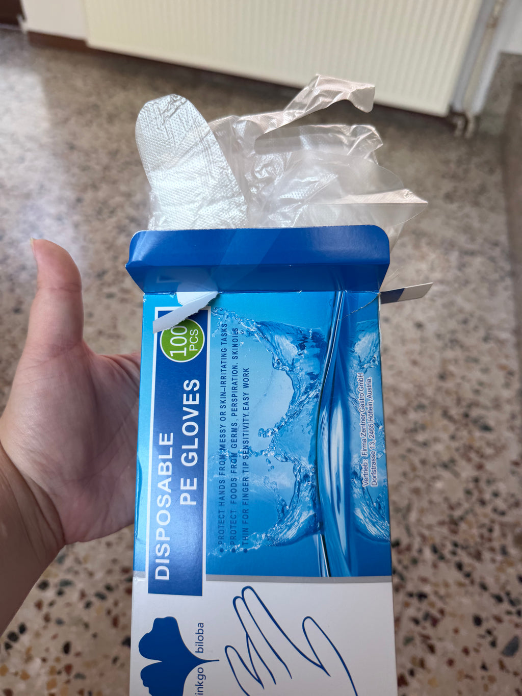 100 Stück Einmalhandschuhe
