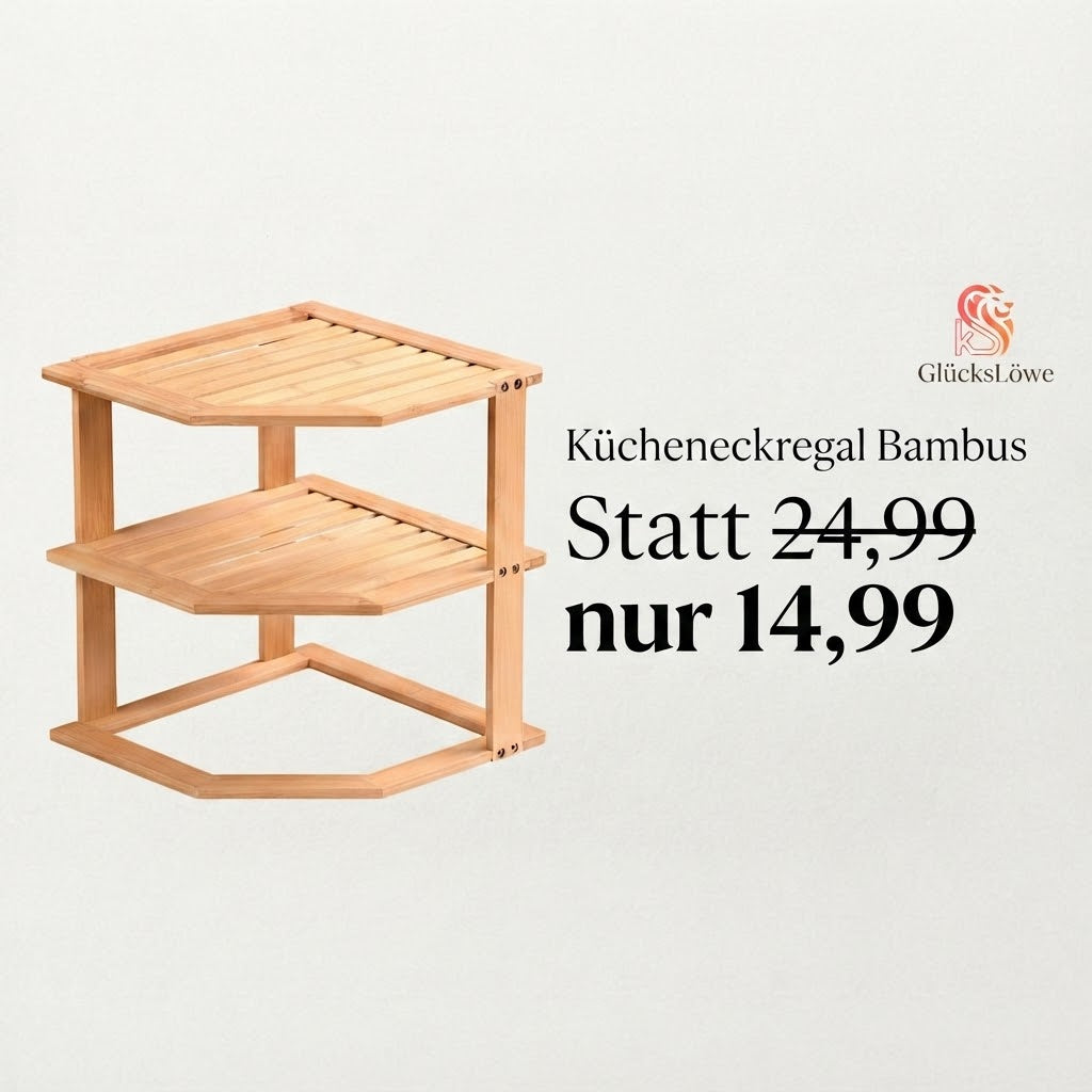 Eckregal Bambus Küche etc