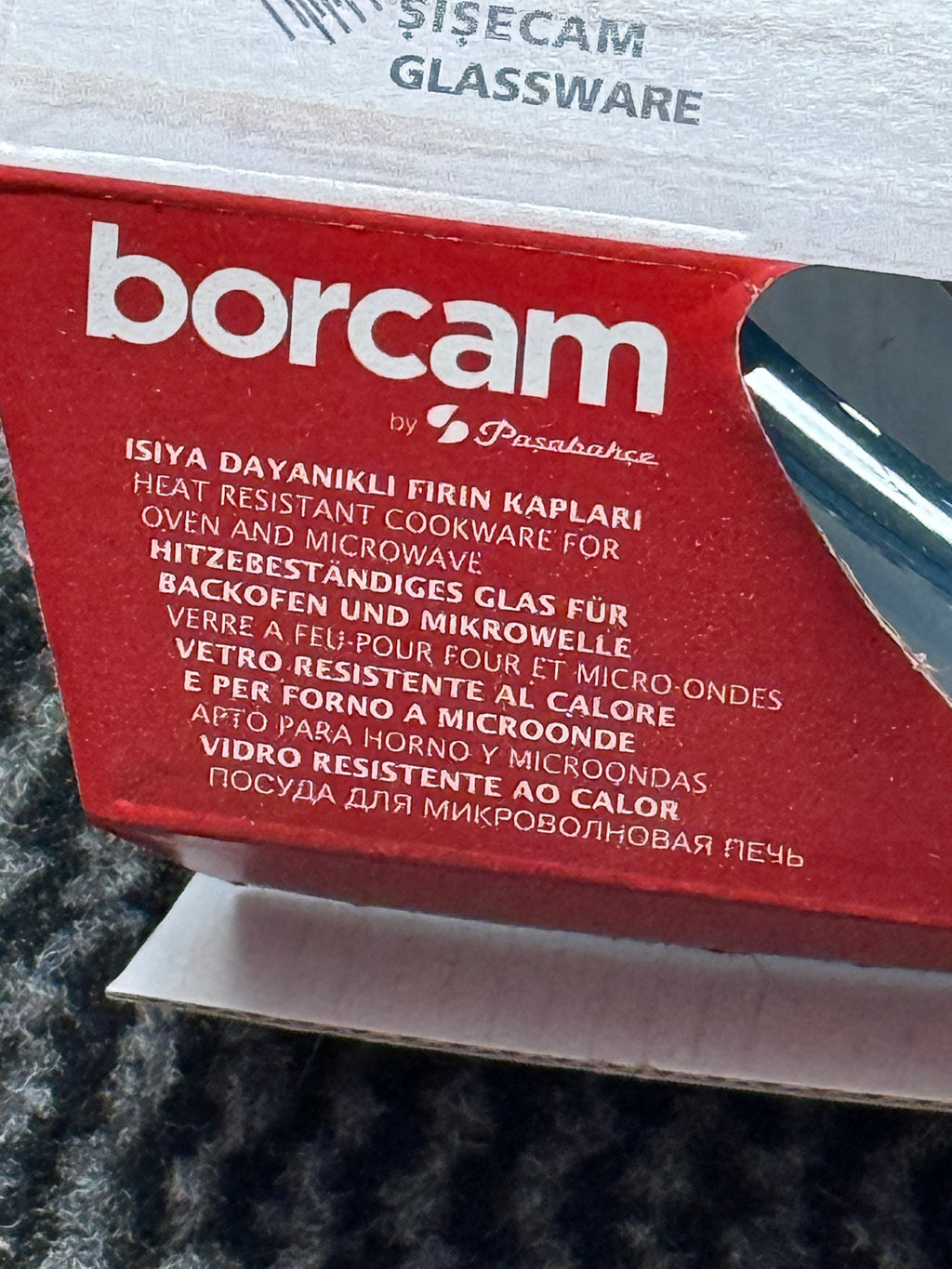 2-teilig Borcam-Set Backform Glas Auflaufform Servierform oval Glasauflaufform