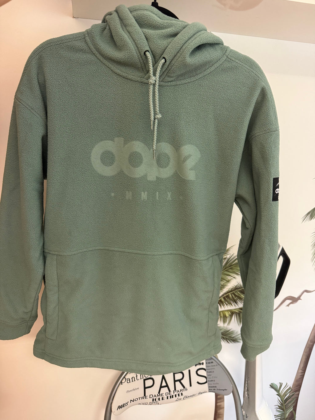 Fleece Hoodie Herren Moss Green Gebraucht