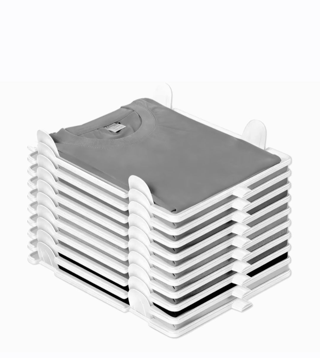 10 Stück T-Shirt Organizer Stapelbar NEUWERTIG